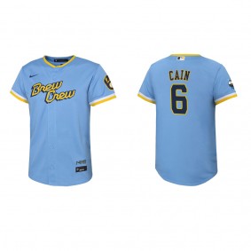 Lorenzo Cain Youth Brewers City Connect Replica Jersey