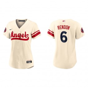Anthony Rendon Women's Angels Cream 2022 City Connect Replica Team Jersey