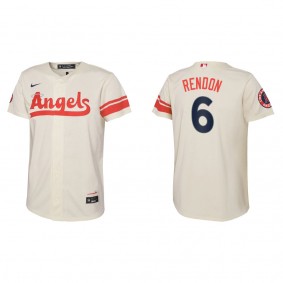 Anthony Rendon Youth Angels Cream 2022 City Connect Replica Team Jersey