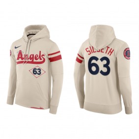 Chase Silseth Angels Cream 2022 City Connect Hoodie