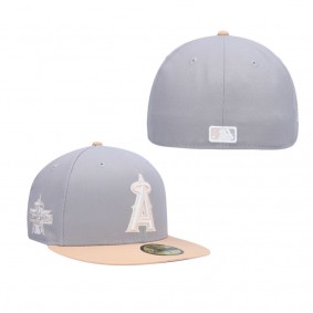 Men's Los Angeles Angels Gray Peach 2010 MLB All-Star Game Purple Undervisor 59FIFTY Fitted Hat