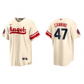 Griffin Canning Men's Angels Cream 2022 City Connect Replica Player Jersey