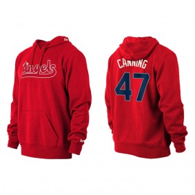 Griffin Canning Angels Red 2022 City Connect Pullover Hoodie