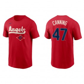 Griffin Canning Men's Angels Red 2022 City Connect T-Shirt