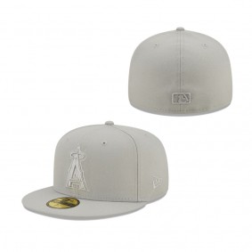 Los Angeles Angels New Era Icon Color Pack 59FIFTY Fitted Hat Gray