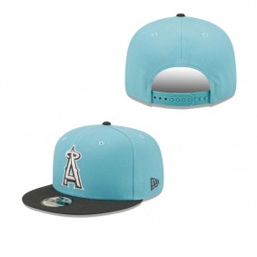 Men's Los Angeles Angels Light Blue Charcoal Color Pack Two-Tone 9FIFTY Snapback Hat