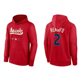 Luis Rengifo Men's Angels Red 2022 City Connect Authentic Collection Therma Performance Pullover Hoodie