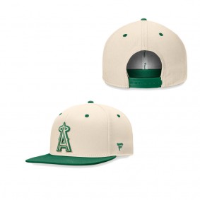 Los Angeles Angels Natural Kelly Green St. Patrick's Day Two-Tone Snapback Hat
