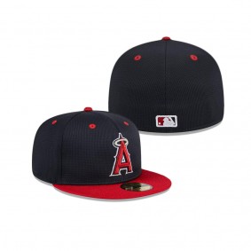 Men's Los Angeles Angels Navy 2024 Batting Practice 59FIFTY Fitted Hat