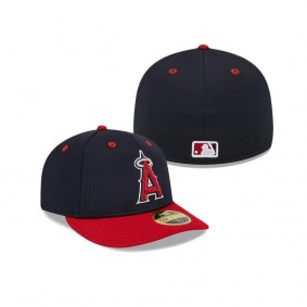 Men's Los Angeles Angels Navy 2024 Batting Practice Low Profile 59FIFTY Fitted Hat