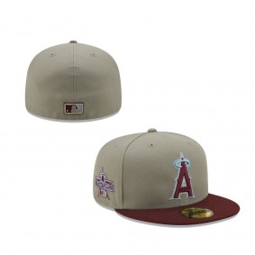 Los Angeles Angels 2010 All-Star Game Blue Undervisor 59FIFTY Fitted Hat Gray Maroon