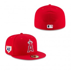 Men's Los Angeles Angels Red 2023 Jackie Robinson Day 59FIFTY Fitted Hat