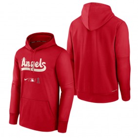 Men's Angels Red 2022 City Connect Authentic Collection Therma Performance Pullover Hoodie