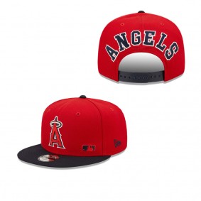 Men's Los Angeles Angels Red Navy Flawless 9FIFTY Snapback Hat