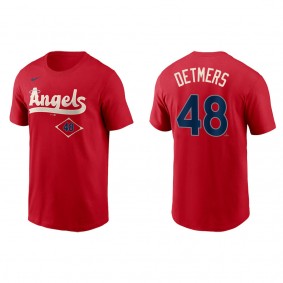 Reid Detmers Men's Angels Red 2022 City Connect T-Shirt