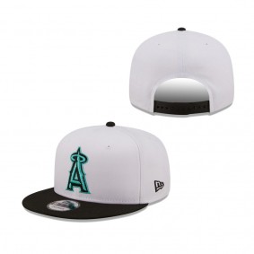 Los Angeles Angels New Era Spring Two-Tone 9FIFTY Snapback Hat White Black