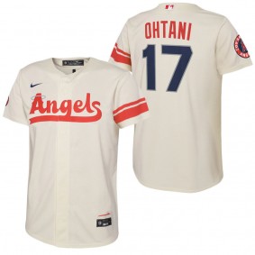 Toddler Angels Shohei Ohtani Cream 2022 City Connect Replica Player Jersey