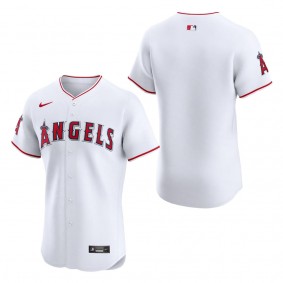 Men's Los Angeles Angels White Home Elite Jersey
