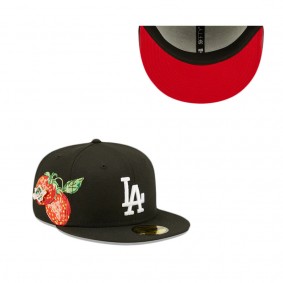 Los Angeles Dodgers Black Fruit 59FIFTY Fitted Hat
