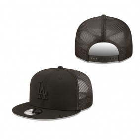 Men's Los Angeles Dodgers New Era Blackout Trucker 9FIFTY Snapback Hat