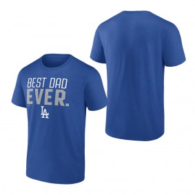 Men's Los Angeles Dodgers Fanatics Branded Royal Best Dad Ever T-Shirt