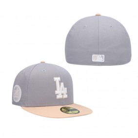 Men's Los Angeles Dodgers Gray Peach 1980 MLB All-Star Game Purple Undervisor 59FIFTY Fitted Hat
