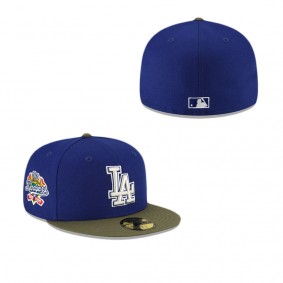 Los Angeles Dodgers Just Caps Dark Forest Visor 59FIFTY Fitted Hat