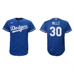 Youth Los Angeles Dodgers Maury Wills Royal Replica Alternate Jersey