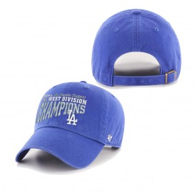 Men's Los Angeles Dodgers '47 Royal 2023 NL West Division Champions Clean Up Adjustable Hat