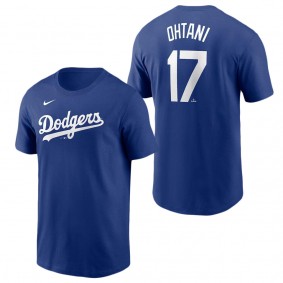 Men's Los Angeles Dodgers Shohei Ohtani Royal 2024 Fuse Name & Number T-Shirt