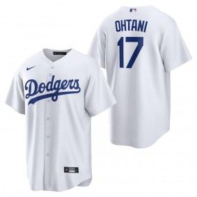Men's Los Angeles Dodgers Shohei Ohtani White Home Replica Jersey