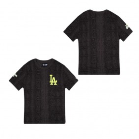 Los Angeles Dodgers Summer Pop Black Snakeskin T-Shirt