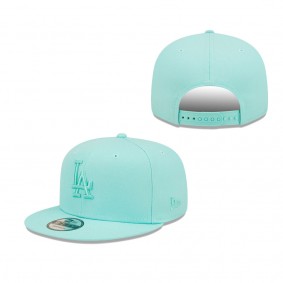 Men's Los Angeles Dodgers New Era Turquoise Spring Color Pack 9FIFTY Snapback Hat