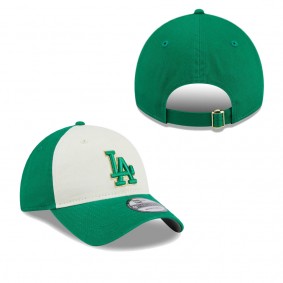 Men's Los Angeles Dodgers White Green 2024 St. Patrick's Day 9TWENTY Adjustable Hat