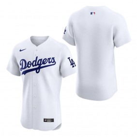 Men's Los Angeles Dodgers White Home Elite Jersey