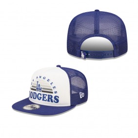 Men's Los Angeles Dodgers White Royal Gradient Golfer 9FIFTY Snapback Hat