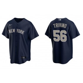 Men's New York Yankees Lou Trivino Navy Replica Alternate Jersey