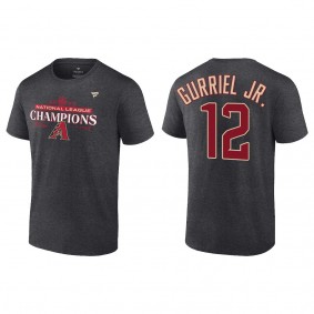 Men's Lourdes Gurriel Jr. Arizona Diamondbacks Charcoal 2023 National League Champions T-Shirt