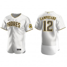 Padres Luis Campusano White Brown Authentic Alternate Jersey