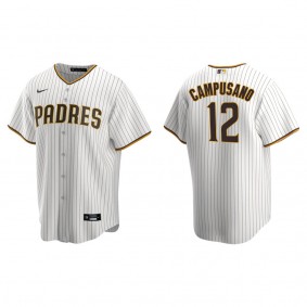 Padres Luis Campusano White Brown Replica Home Jersey