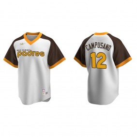 Padres Luis Campusano White Cooperstown Collection Home Jersey