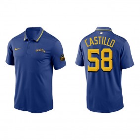 Luis Castillo Seattle Mariners Royal 2023 City Connect Knit Performance Polo