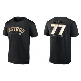 Luis Garcia Houston Astros Black 2022 World Series Champions T-Shirt