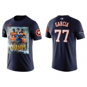 Luis Garcia Houston Astros Navy 2022 World Series Champions Graphic T-Shirt