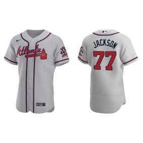 Luke Jackson Men's Atlanta Braves Gray Road 2021 World Series 150th Anniversary Jersey