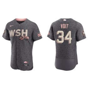 Nationals Luke Voit Gray 2022 City Connect Authentic Jersey