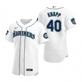 Seattle Mariners Andrew Knapp White 2023 MLB All-Star Game Jersey