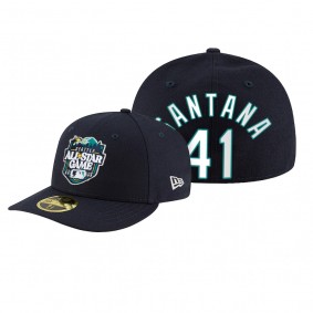 Seattle Mariners Carlos Santana Navy 2023 MLB All-Star Game Fitted Hat
