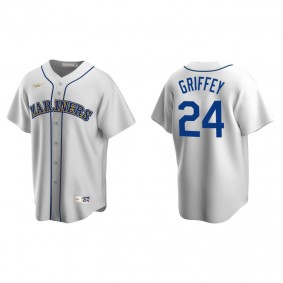 Men's Seattle Mariners Ken Griffey Jr. White Cooperstown Collection Home Jersey