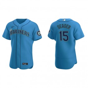 Men's Seattle Mariners Kyle Seager Royal Authentic Alternate Jersey